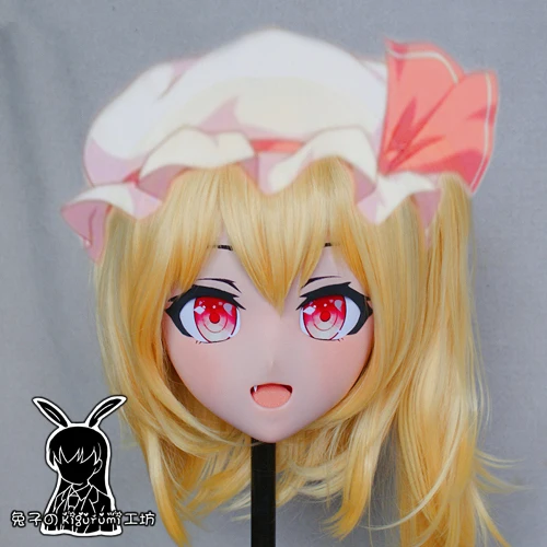 (RK9165)Top Quality Handmade Female Resin Cosplay Japanese Role Play Kigurumi Mask Crossdresser Doll Transgender Mask