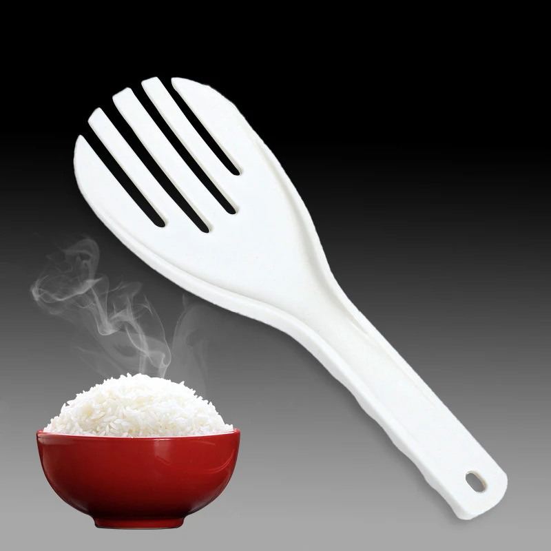 

Large Rice Spoon Plastic Meal Spoon Non Stick Kitchen Gadgets Hand Roll Spoons Rice Shovel Kitchen Supplies Thickened Rice Fork