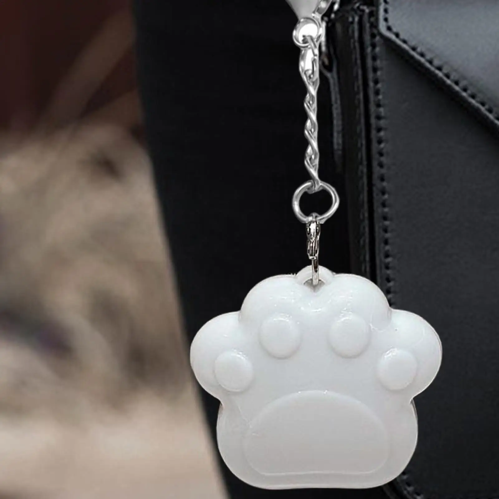 Cute cat paw shaped Bag Light Kitten Claws Cloud LED Light Touch Activated Purse Backpack Wallet Handbags automatic sensor light image 4