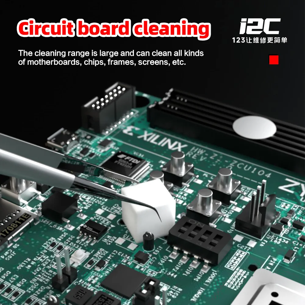I2C Anti-static Cleaning Sponge High Temperature Resistant for Mobile Phone Repair Screen Chip Circuit Board Cleaning Tool
