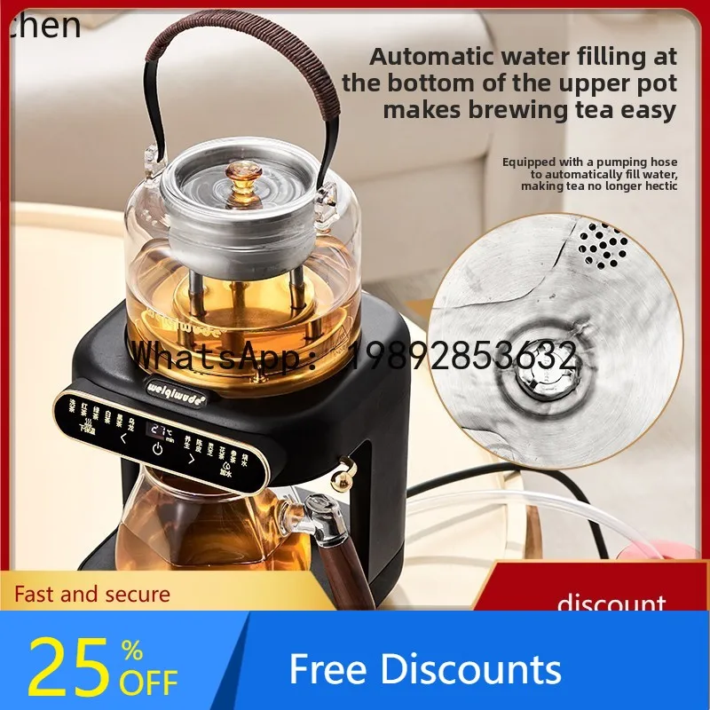 

AA Steam Tea Kettle Electric Tea Stove Spray Type Tea Extractor with Automatic Water Supply