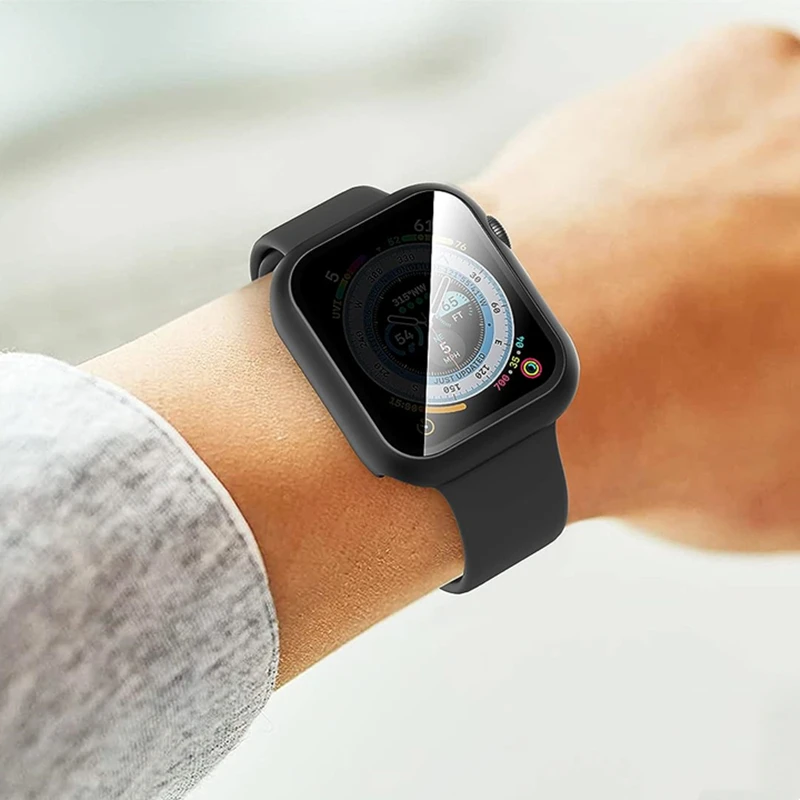 Pellicola salvaschermo per Apple Watch 4mm 40mm 41mm 45mm 42mm 38mm iWatch custodia temperata a prova di Privacy iwatch series Ultra 9 8 7 6 SE