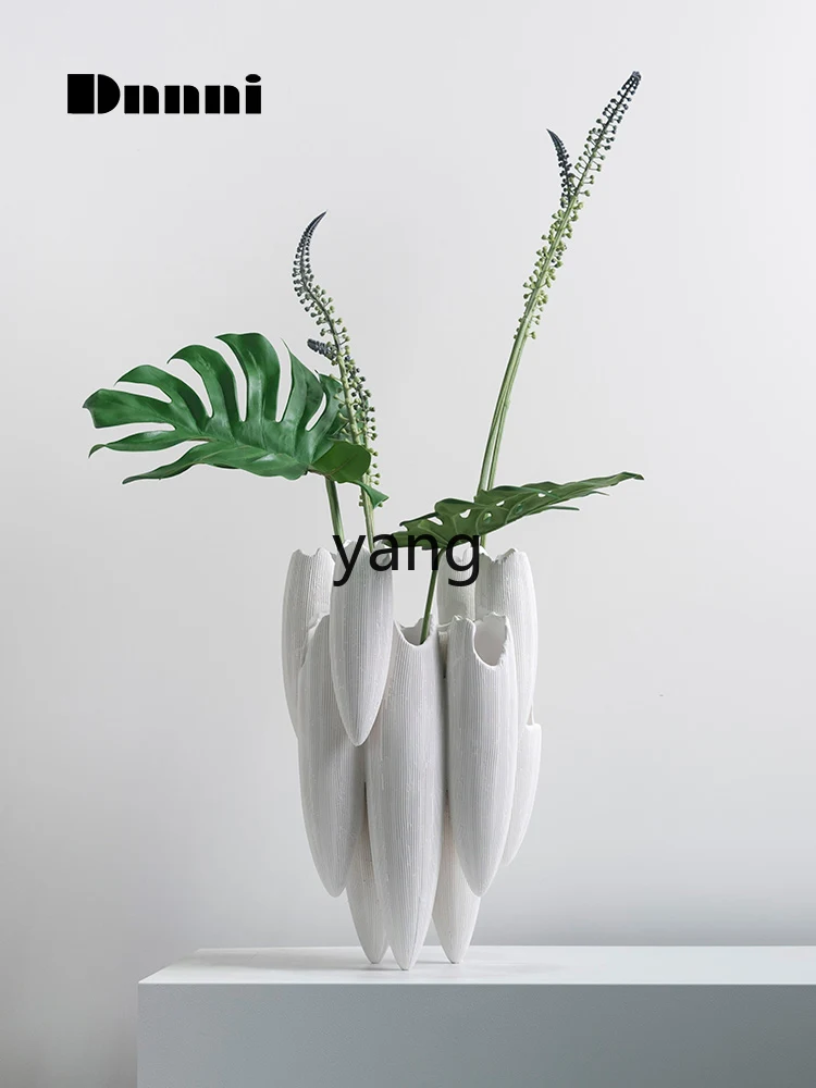 LH Shuttle Ornaments Vase Silent Wind Simple Flower Arrangement Decoration Home Model Room B & B