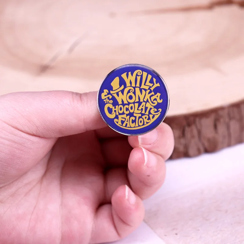 شارة شعار فيلم Wiilly Wonkas & the Chocolate Factory Enamel Pin Fantasy Movie