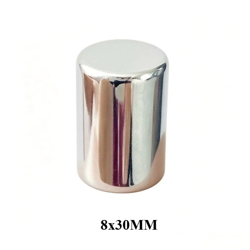 1/2/5/10/20/30PCS 8x30mm N35 Strong Neodymium Magnets Permanent NdFeB Disc Magnet for Industrial Construction Office Furniture