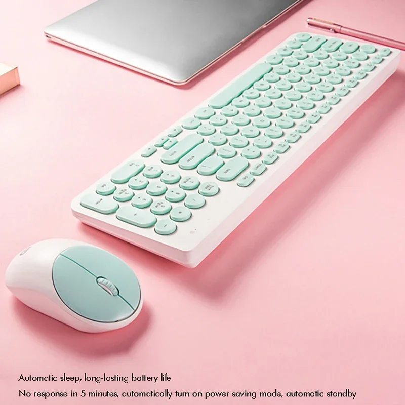 Ik6630 Wireless Keyboard And Mouse Combo Laptop Mute Button Home Office Notebook Desktop Gaming Keyboard