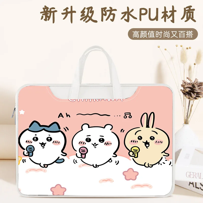 Hachiware Laptop Cartoon Handbag Waterproof Shockproof Notebook Computer Sleeve Case Macbook Air Pro Gift Chiikawa Kawaii Anime