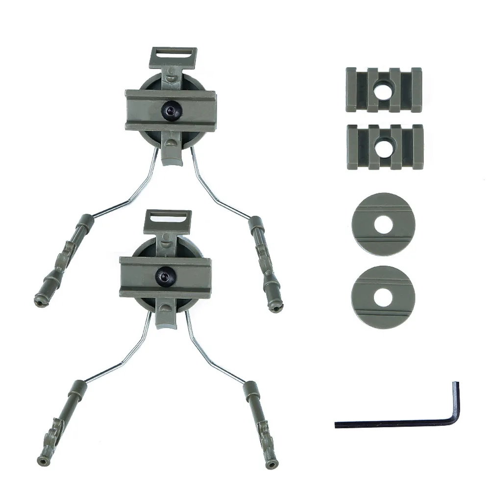 

Адаптер для крепления на планку (рейку) зеленый, совместимый с гарнитурой Peltor Comtac, для военного использования и активного отдыха, для стрельбы на открытом воздухе