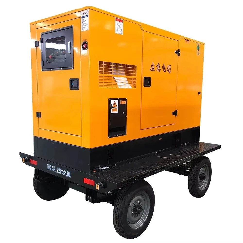 Mobile Generator Trailer Mounted High Output Emergency Power for Events 60Hz Easy Maneuver Customized 75kw 94kva