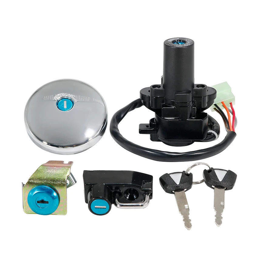 لكاواساكي W800 ABS 2022 2023 2024 2025 سنوات دراجة نارية مفتاح إشعال مقعد مفتاح قفل الوقود الغاز مجموعة غطاء 27048-5316 51049-0003 #3