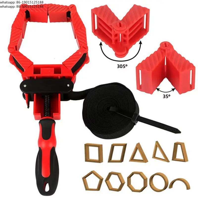 Picture frame clip Door splitter Aluminum cabinet Woodworking fastener 90 degree right angle fixed clip group Angle holder