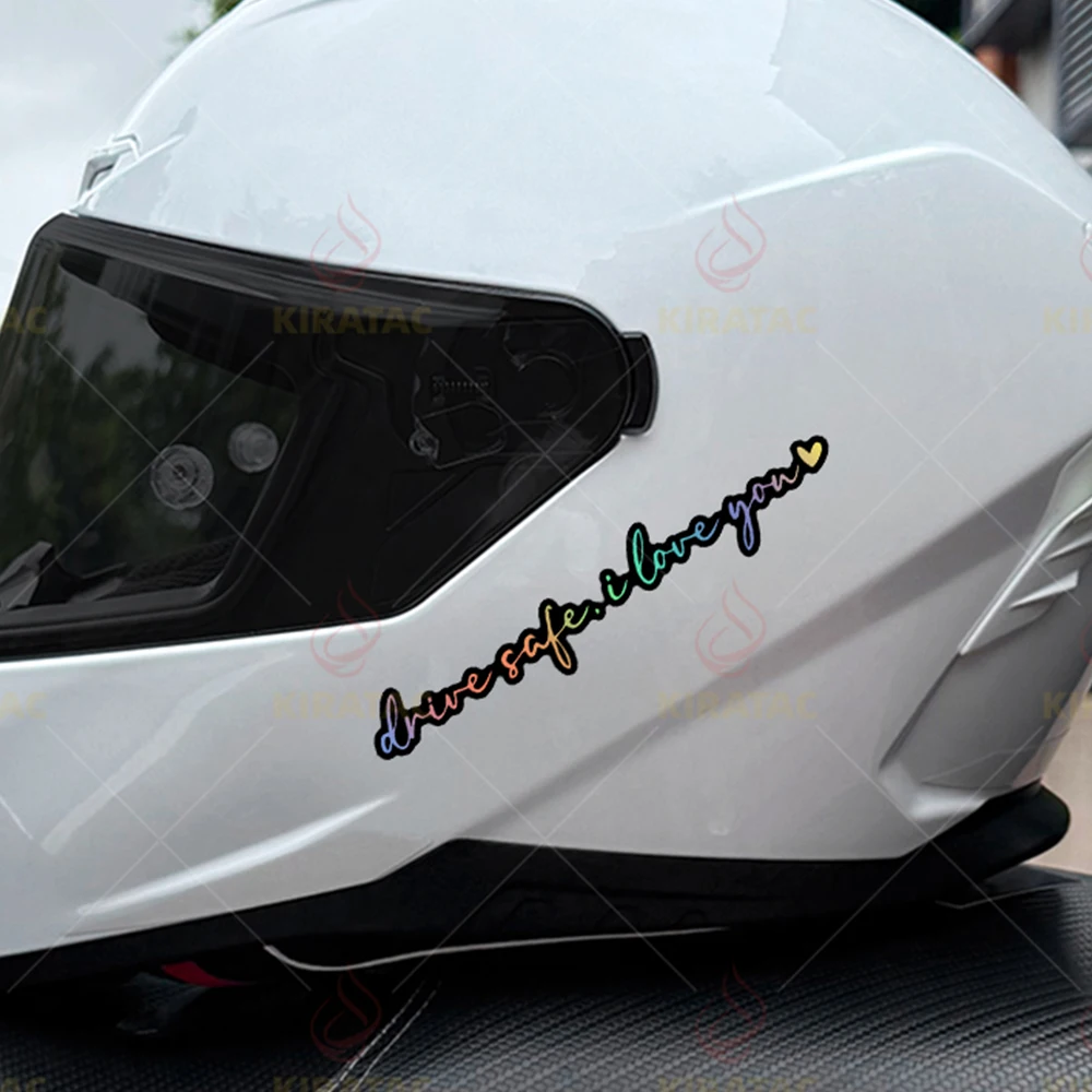 

3Pcs Safe Driving I Love You Waterproof Vinyl Sticker, Decal for Car Side Mirror, Motorcycle, Scooter and Bicycle