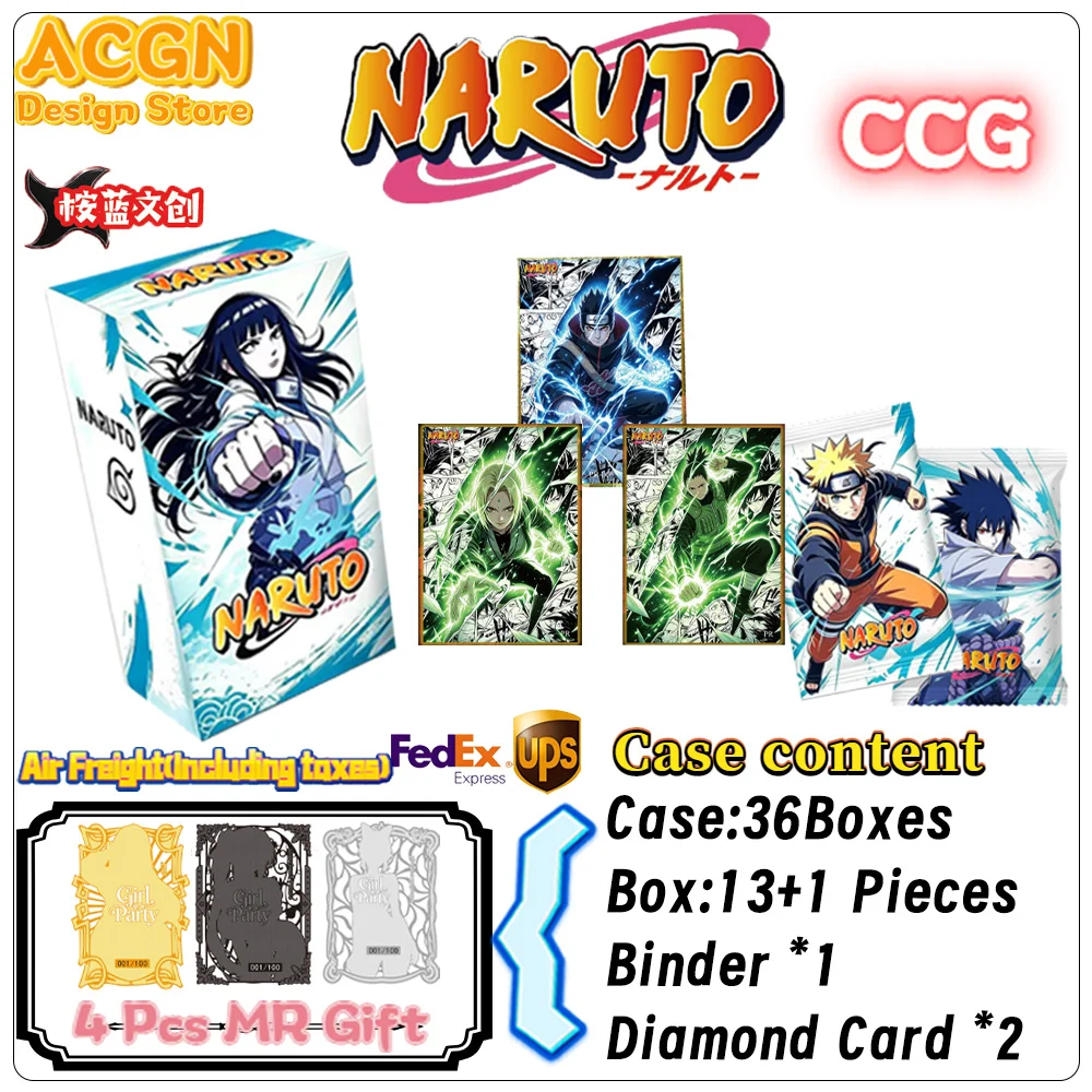 2026 Wholesale AnLan Culture Naruto Collection CCG Card Anime Character Cards Toys Gift
