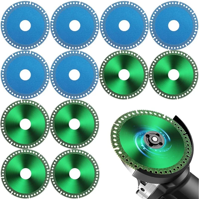 12 Pcs Grinding Disc For Grinder, Grinding Disc 2.2 For Angle Grinder 7/8In (Model 125),Cutting Discs For Smooth Cutting