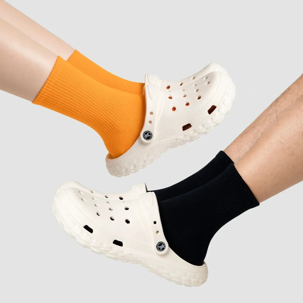 Женская и мужская обувь из ЭВА с отверстиями, летние нескользящие уличные сандалии, пляжные тапочки с закрытым носком, толстая подошва, мягкая подошва