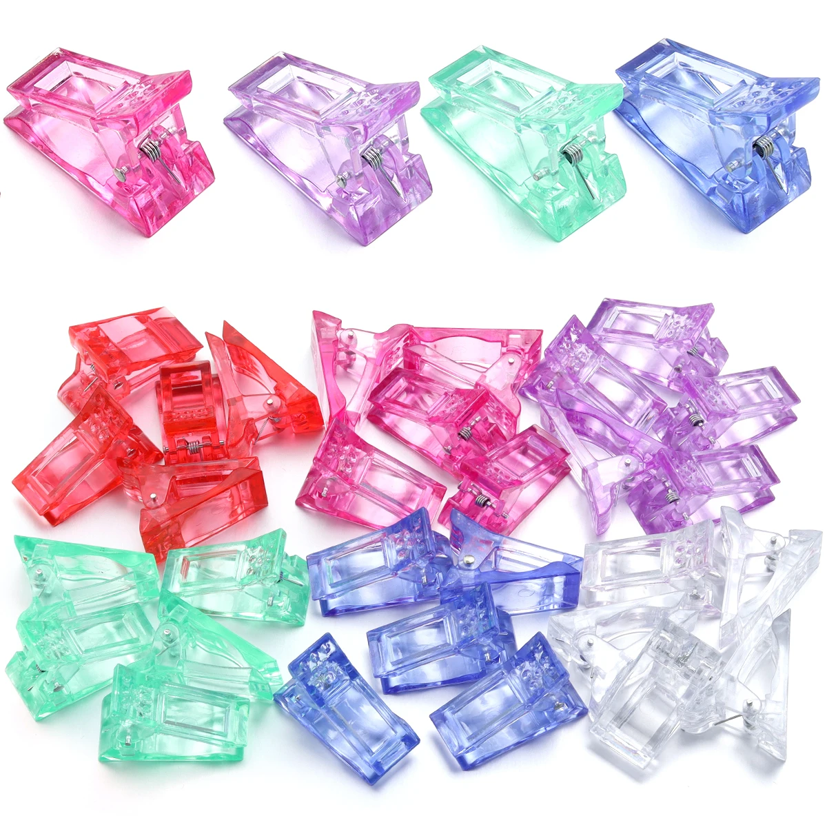 10pcs/lot Multipurpose Plastic Clip Patchwork Sewing Clip Nail Crystal Clip For Clothing Sewing DIY Jewelry Making Nails Art