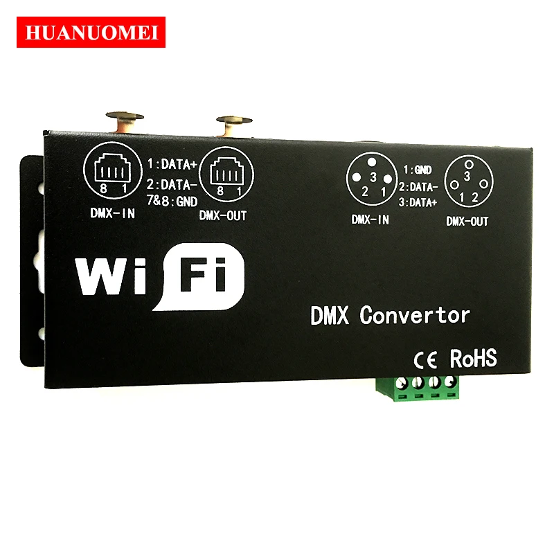 WiFi DMX Converter DMX512 LED Controller 12V WF311 Communication Protocol Art-net 512 Signal Dimmer Lights Control RGB Decoder