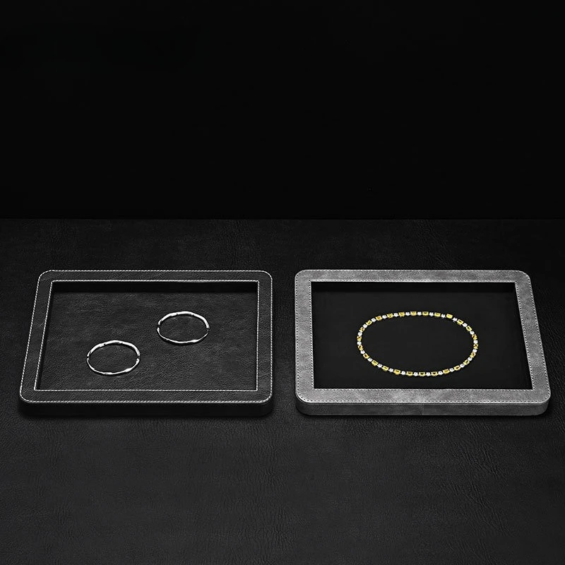High End Jewelry Display Tray, Luxury Storage Plate for Ring Earring Necklace Watch Bangle Showcase Props