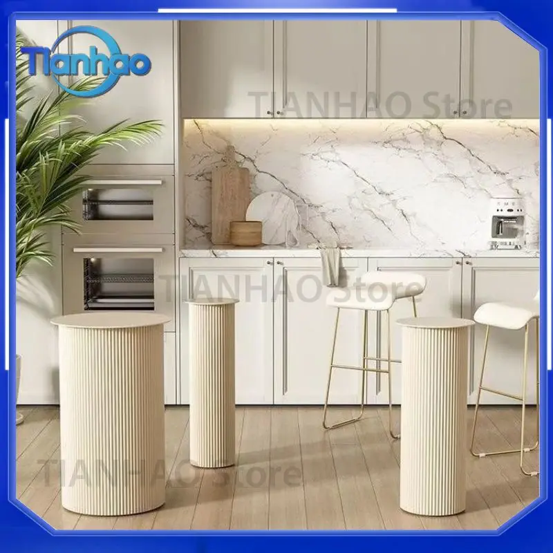 Metal Table Legs Single-Sided Oval Bar Stool Support Base for Kitchen Island Dining Table Cream Style Counter Height Desk