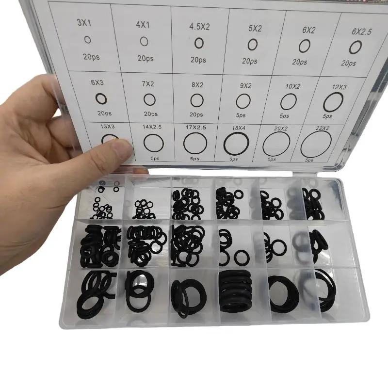 Essential 225/675Pcs O-Ring Assortment in 18 Sizes, Ideal for Pressure Washers, Faucets and Auto Repairs