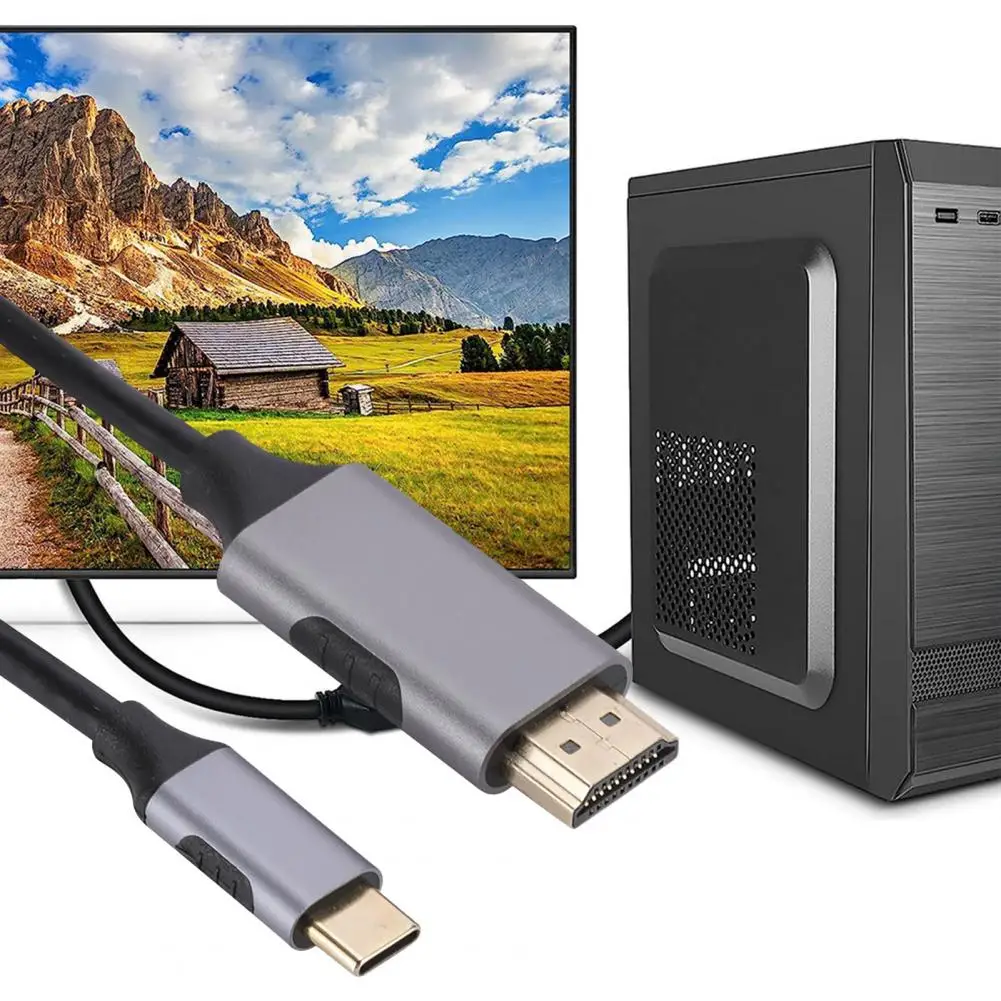 4k 60 Гц Type-c к Hdmi-совместимый видеокабель Type-c к Hdmi-совместимый шнур с высоким разрешением Type-c к для телефона для потоковой передачи