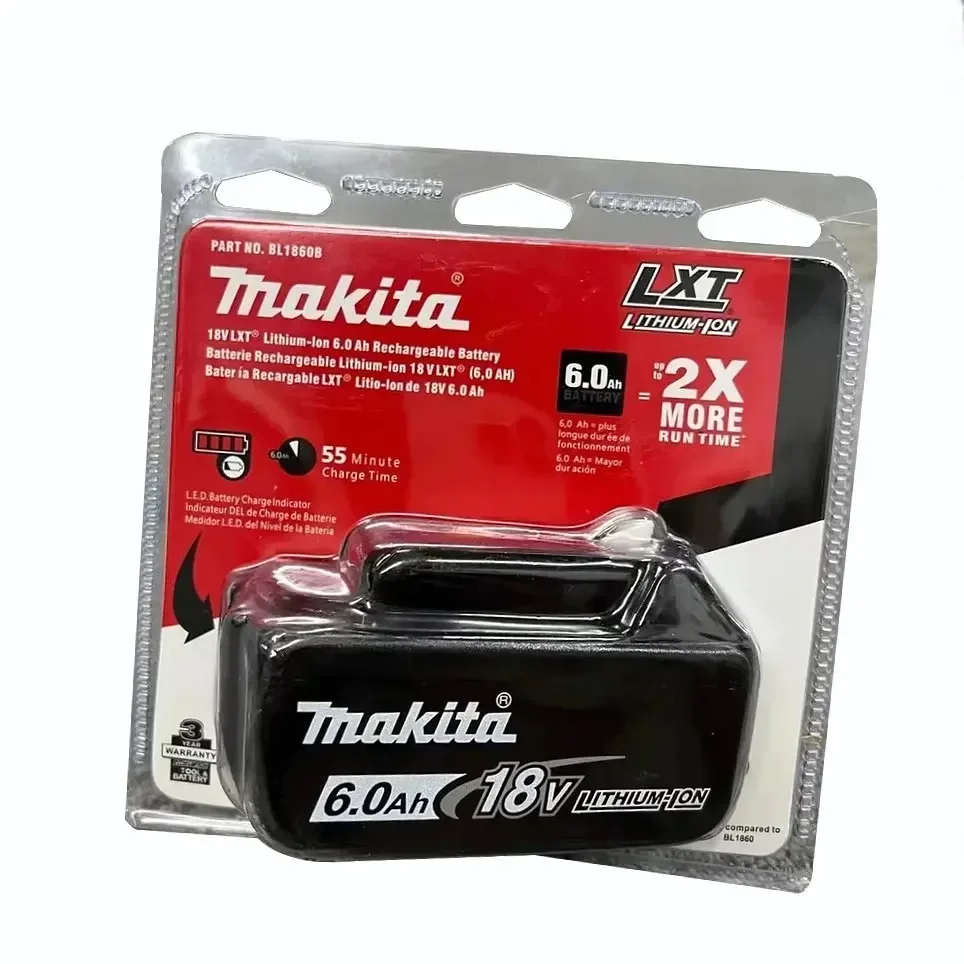 100% original Makita 18V 6.0Ah Rechargeable Battery Makita 18V BL1830 BL1830B BL1840 BL1840B BL1850 BL1850B Power Tools Battery