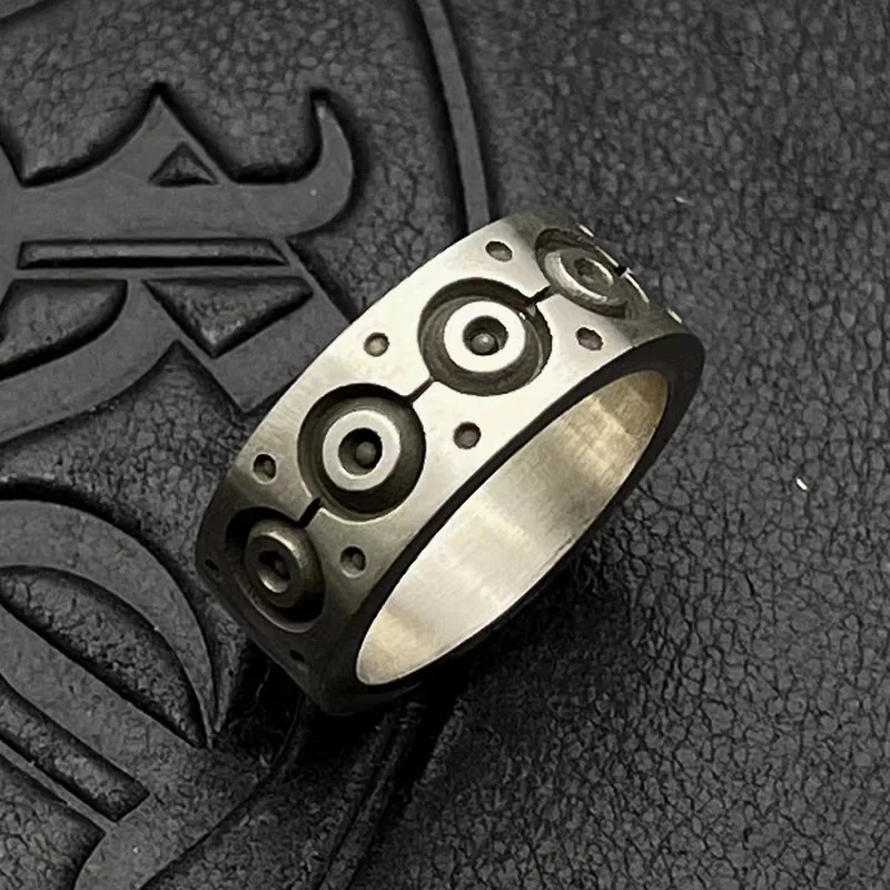 

Мужское кольцо из стерлингового серебра S925 в стиле ретро-панк-меха, средневековое, брутальное, нишевое