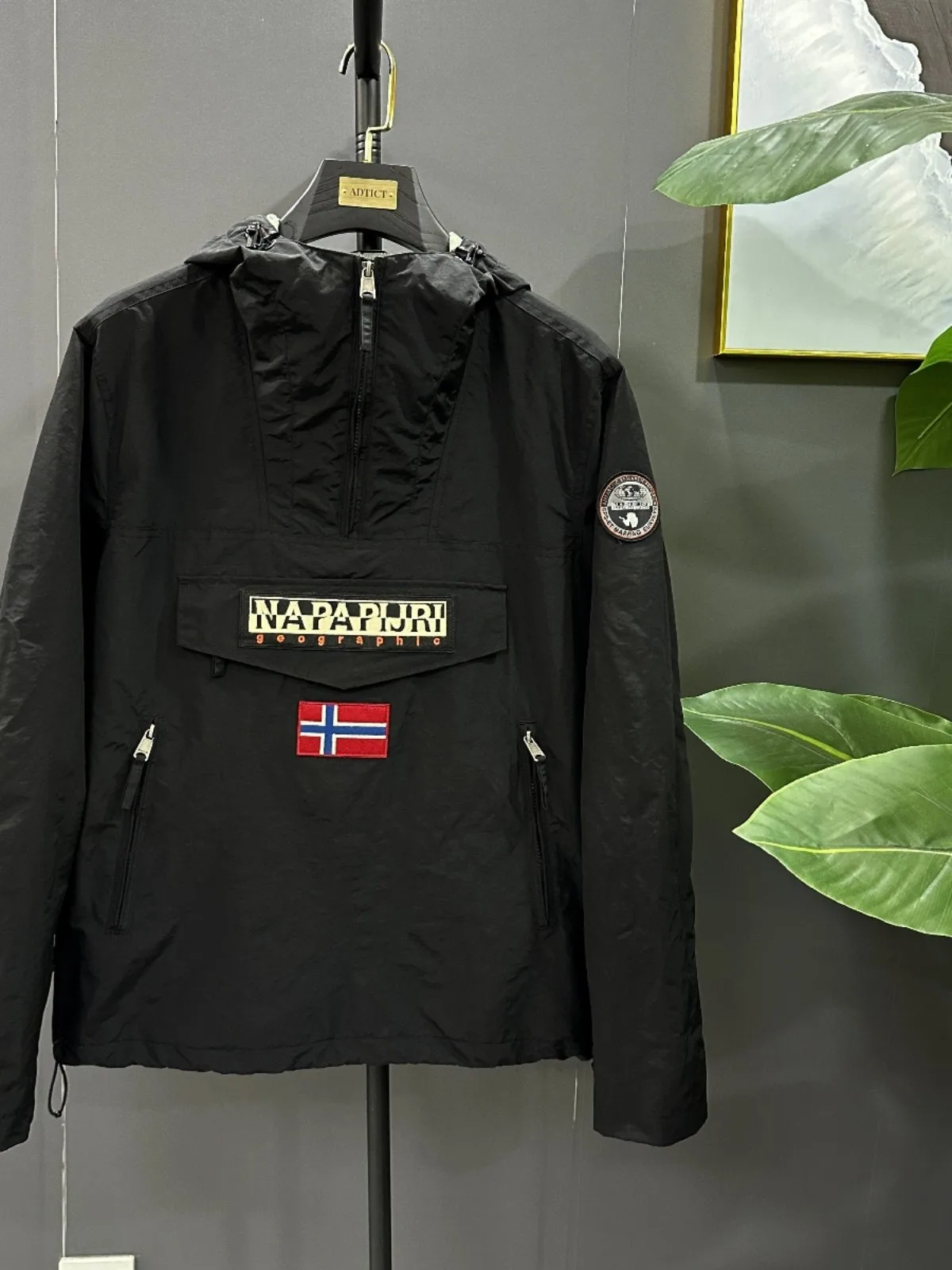 Chaqueta Anorak negra impermeable Y2K para hombre, cortavientos con capucha, jersey, abrigo, ropa de calle táctica para senderismo al aire libre, chaqueta a prueba de viento