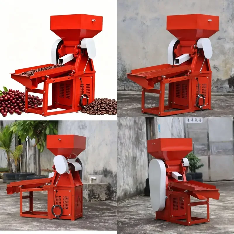 Industrial Coffee Pulper with Water Rinsing System 500kg/h Fresh Coffee Cherry Pulping and Washing Machine for Coffee