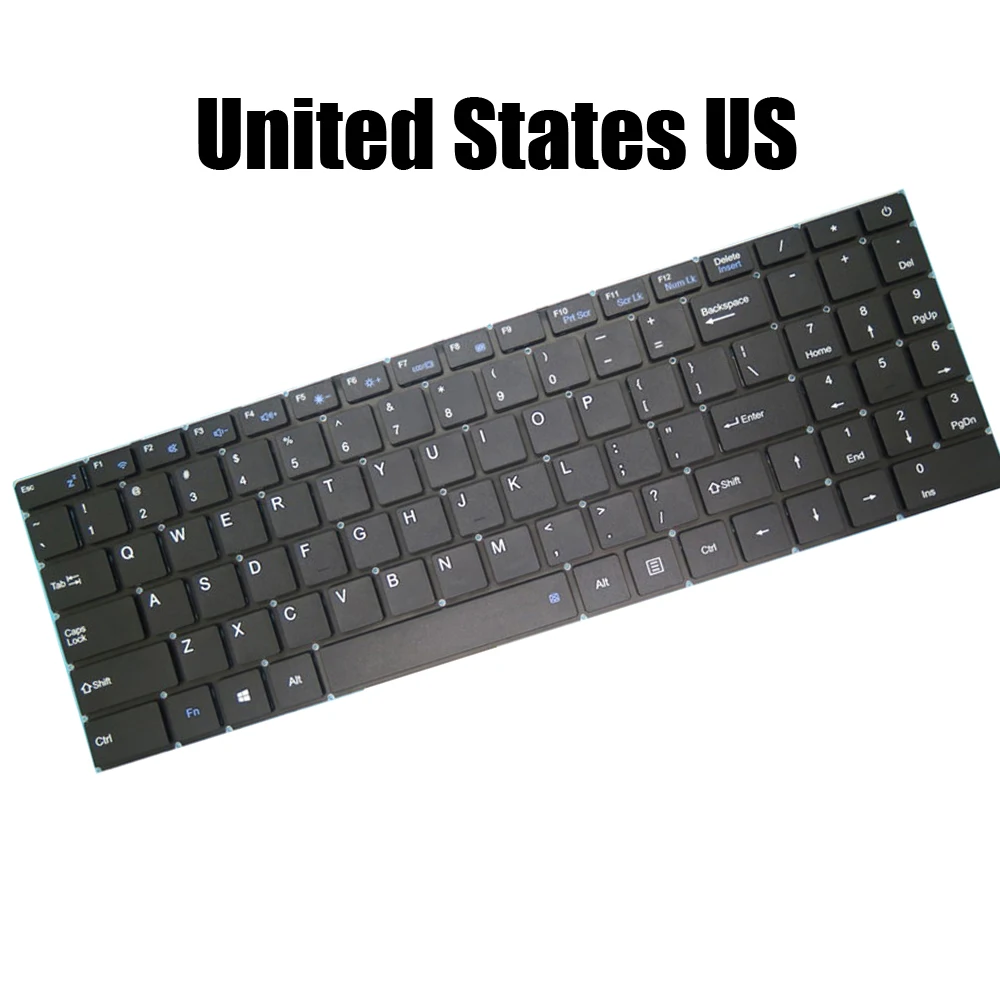 Laptop Keyboard MB3301006 XK-HS127 F0007-006 NB018-15 XK-DZH114 United States US Without Frame Black New