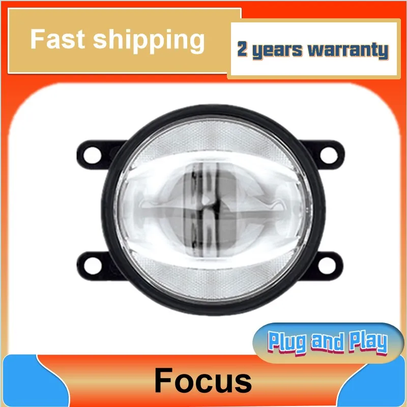 Car Styling for Ford Fiesta Fog Light Focus Fusion Fog Lamp Mondeo EcoSport Auto DRL Model