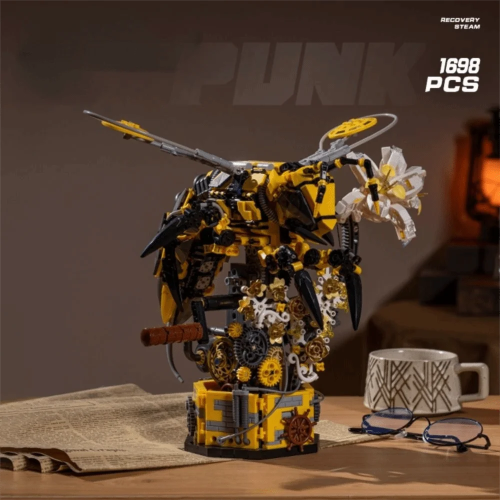 

Механические строительные блоки с подвижными шарнирами, строительные блоки в стиле панк, DIY кирпичи, сборка скорпиона, игрушки, детский подарок, праздничный подарок