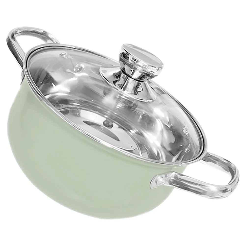 

Stainless Steel Soup Pot Cooking Pots with Lids Kitchen Automatic Heavy Bottom Stock