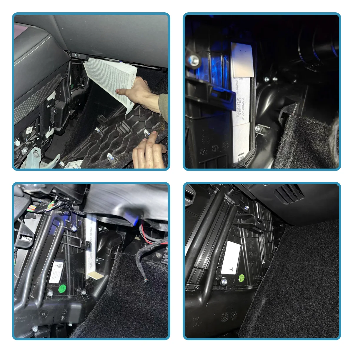 Lanke Innenraumluftfilter-Kit mit eingebautem Filter, passend für Tesla Model 3 Model Y, 1107681-00-A, 1107681-00-B, CAF10080C, CF12774, FP25015 – Detail 5