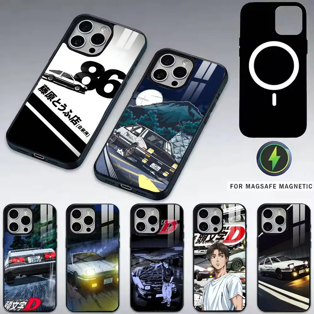 

Japan Comic D JDM AE86 Phone Case For iPhone17,16,15,14,13,12,11 Plus,Pro Magnetic with Magsafe Wireless Charging