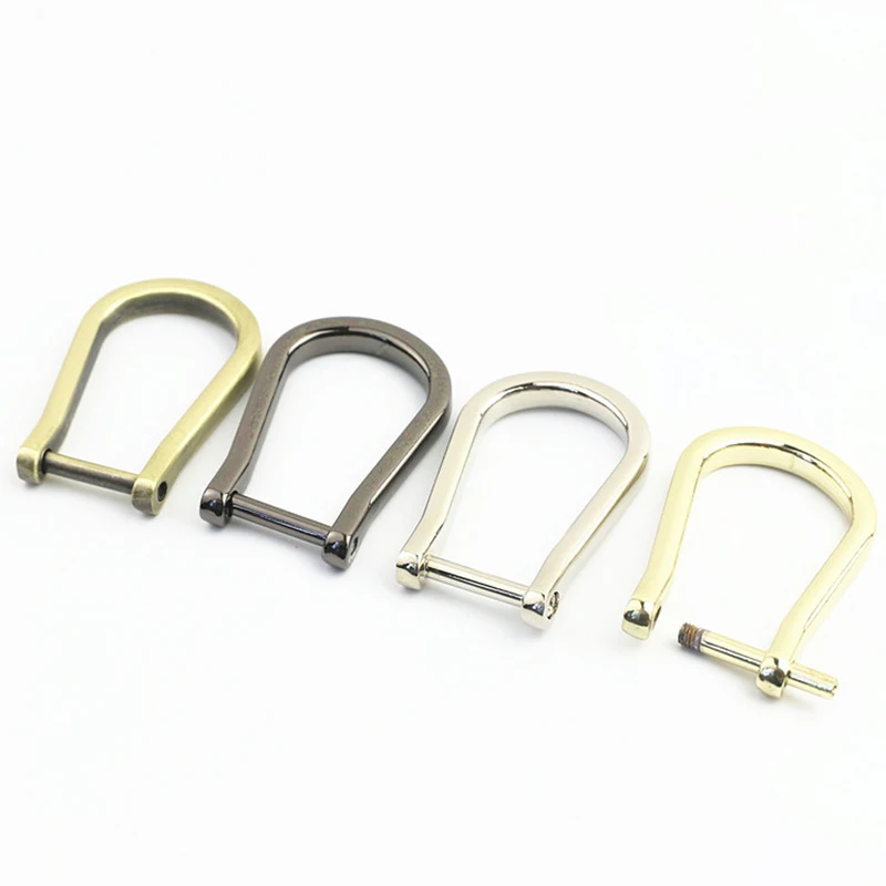 1pcs 15mm Metal Detachable Open Screw D Ring Buckle for DIY Leather Craft Bag Strap Belt Handle Shoulder Webbing 4 Colors