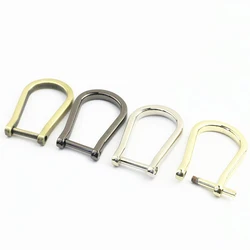 1pcs 15mm Metal Detachable Open Screw D Ring Buckle for DIY Leather Craft Bag Strap Belt Handle Shoulder Webbing 4 Colors