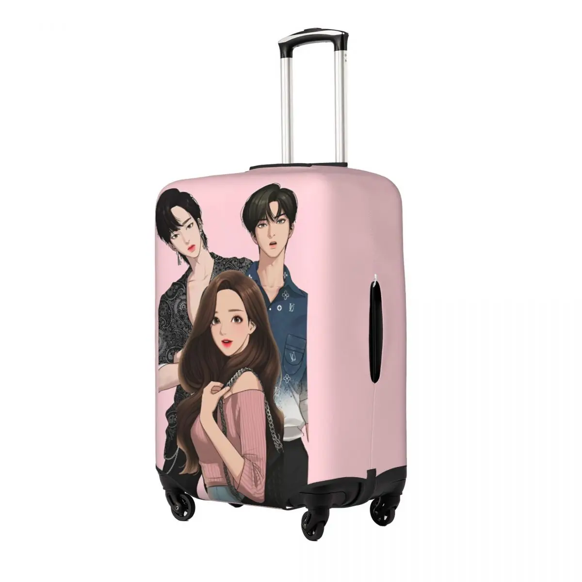 True Beauty Series Hwang In Youp Cha EunWoo Suitcase Cover Travel Protection Vacation Fun Luggage Case