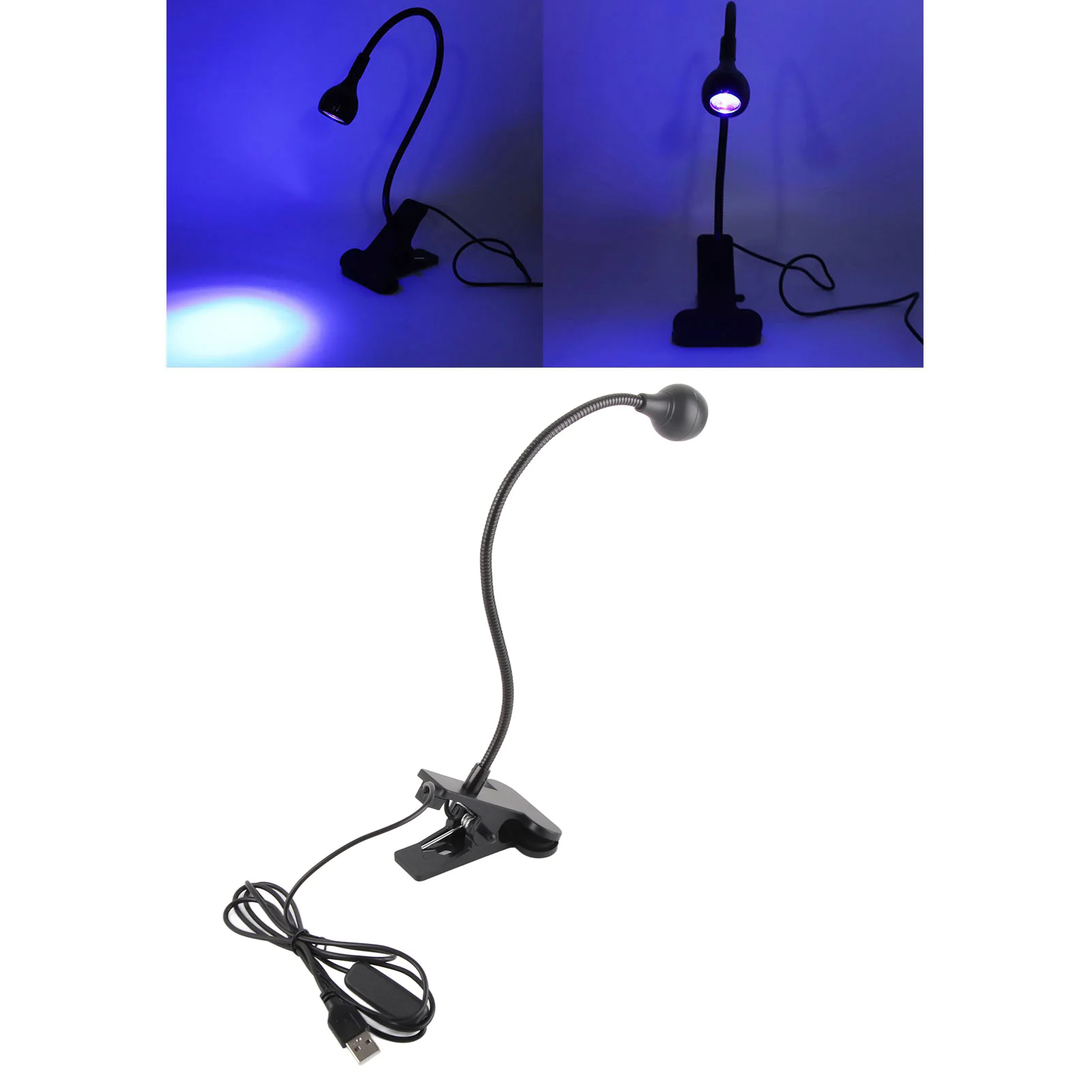 Mini nagel UV-lamp Draagbare mini nagel UV-lamp 360 graden aanpassing Nagel zwanenhalslamp