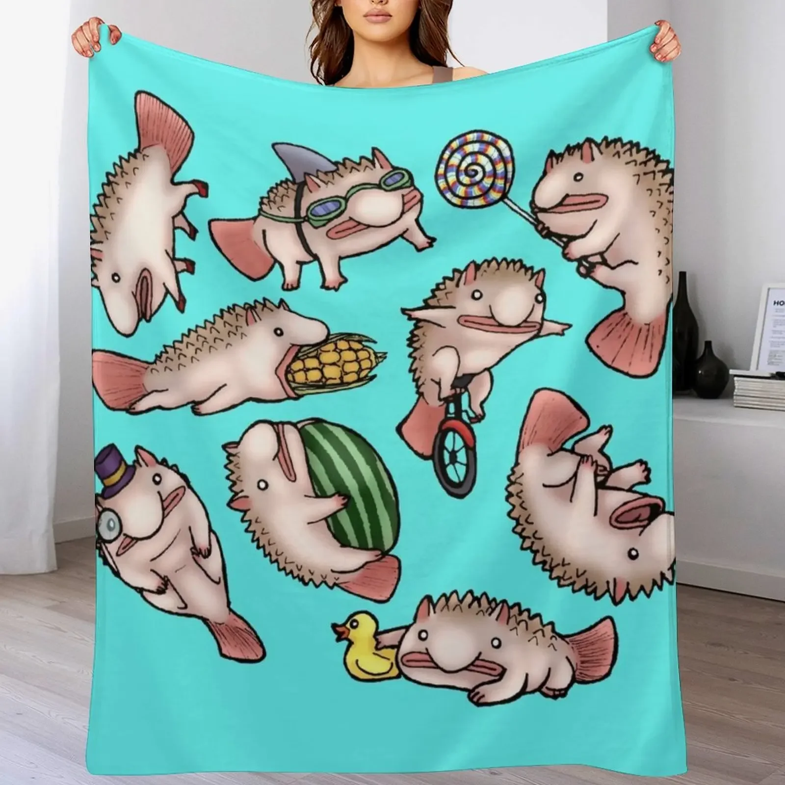 

blobfriends Throw Blanket Winter beds Stuffeds Shaggy halloween Blankets