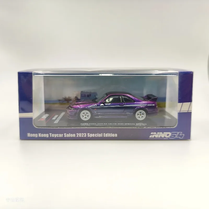 

Hong Kong Car Show 1:64 Nissan R33 Skyline GT-R NISMO 400R die-cast simulation alloy car model, adult collectible decoration.