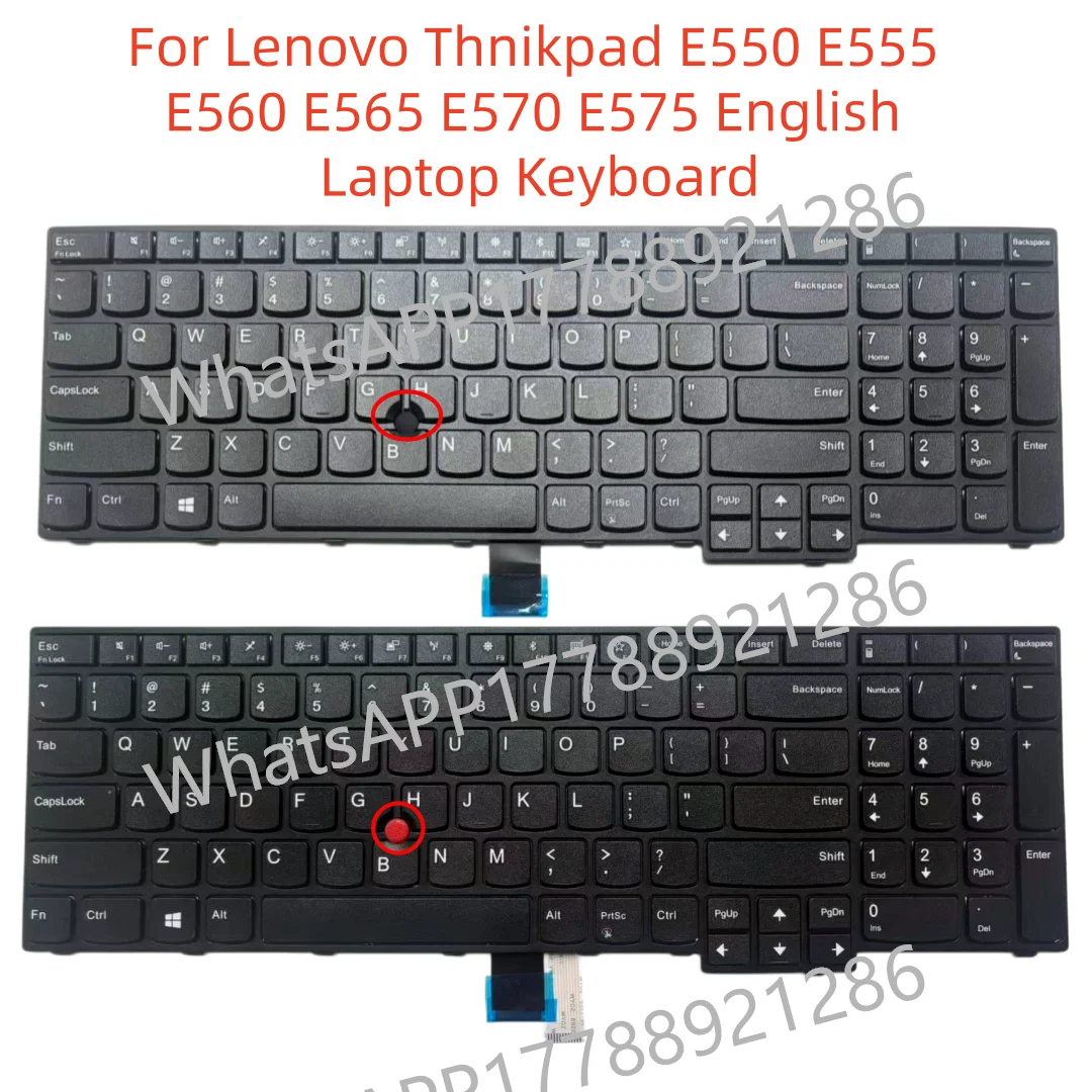 US NEW Laptop Keyboard for Lenovo Thinkpad E570 E575 E570C