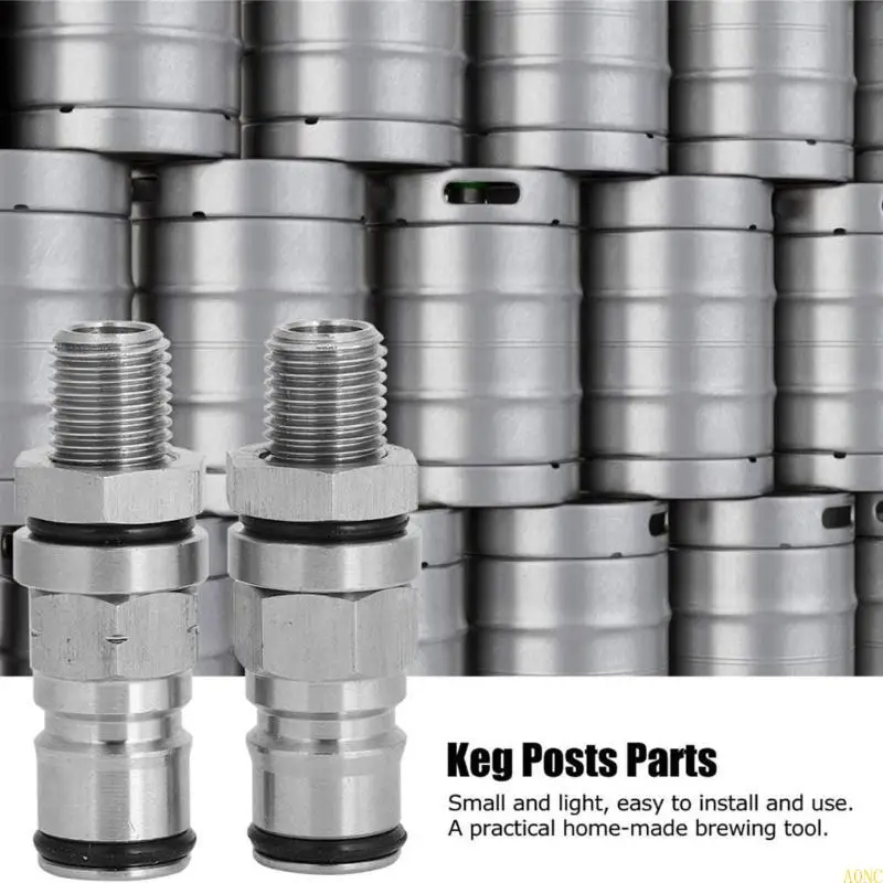 A0NC 2ピース信頼できるホームブリューイングケグボールロックポストガスバルブの取り付けが簡単です