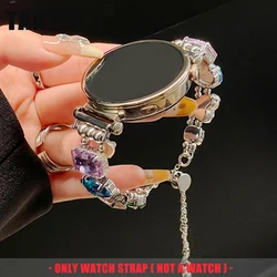 20/22MM Band For Samsung Galaxy Watch 6 4 Classic 5 Pro Luxury Gem Rhinestone Bracelet Metal Strap For Amazfit Bip Huawei GT2 3