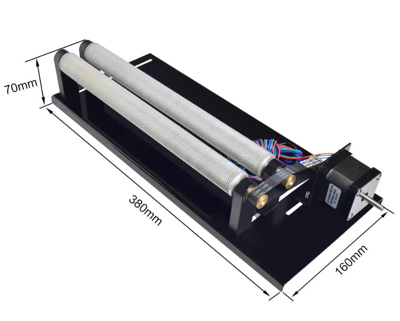 High Precision Rotary Axis Chuck Attachment for CO2 Fiber Marking Engraving Machines