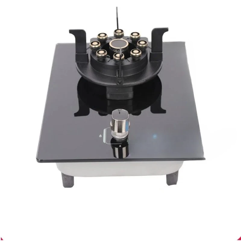 Household Built‑in Magic Disc Single Gas Hob, Flip‑Up Burner Gas Cooktop for Home Kitchen