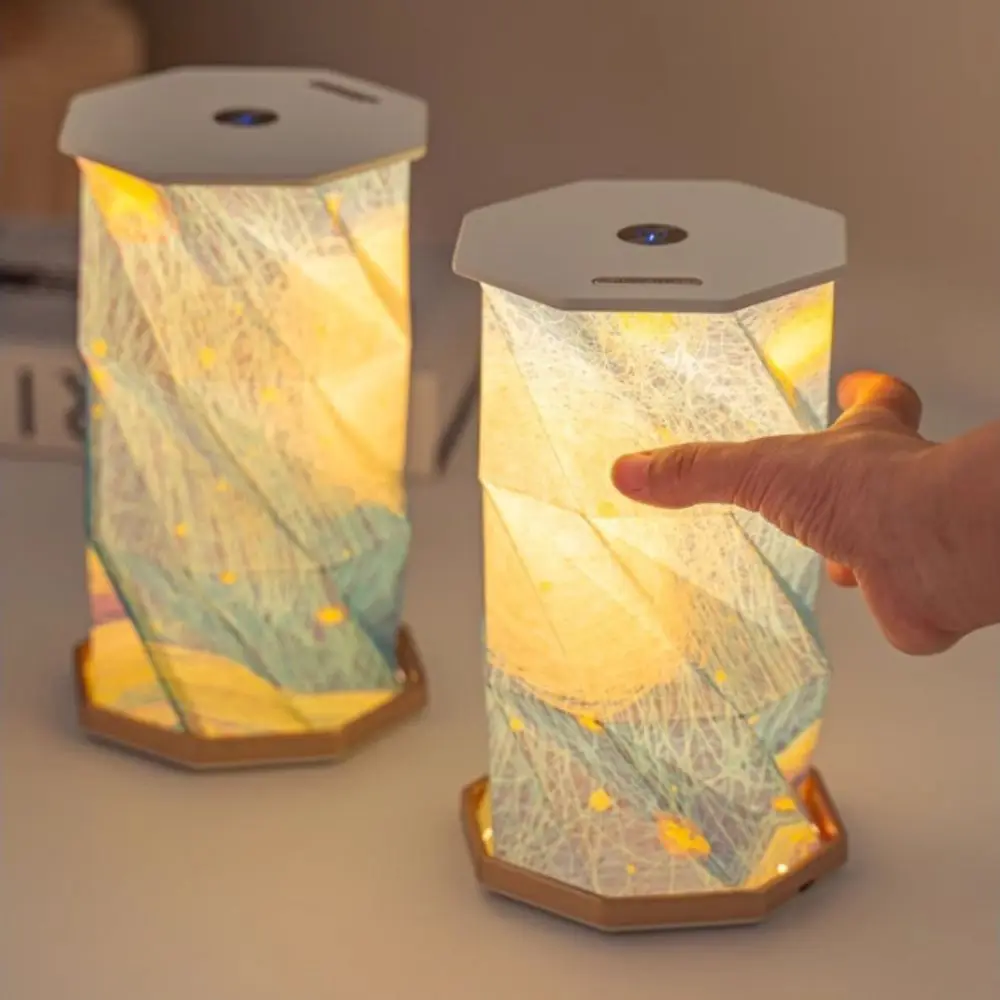 

Портативный дизайн, звездный ночник, звездное небо, складной бумажный светильник, светодиодный светильник, креативный художественный настольный светильник