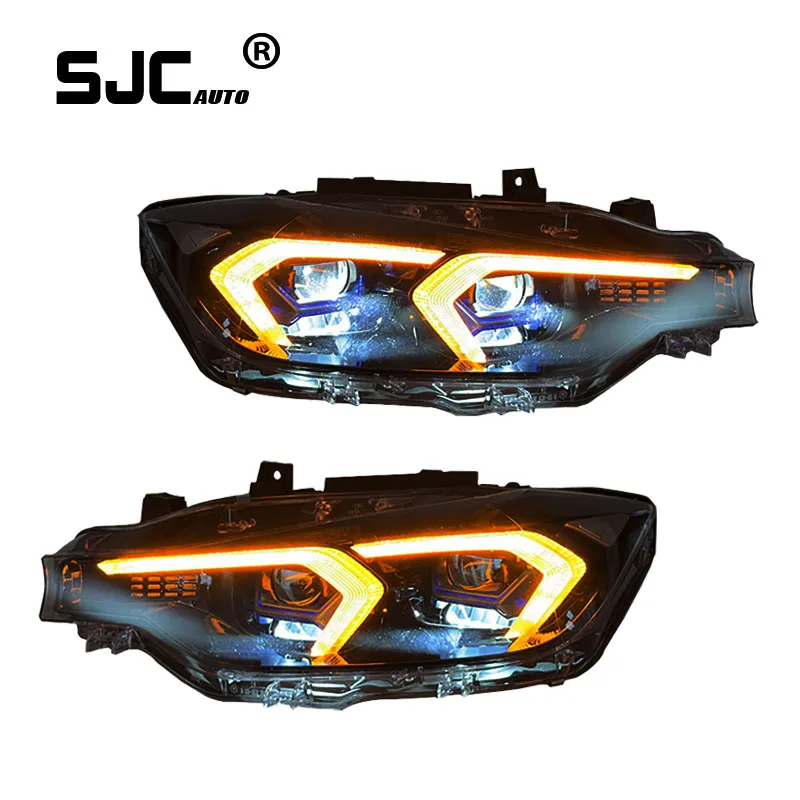 

SJC Auto New Style for BMW 3-Series F30 F35 Headlights Assembly 2013-2018 Modified LED Daytime Running Lights