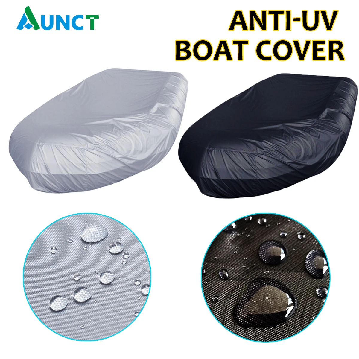 

Marine Boat Cover Waterproof Dustproof Anti UV Ice Snow Inflatable Boat Dinghy Fishing Rubber Boat Kayak Sun Cover Heavy Duty