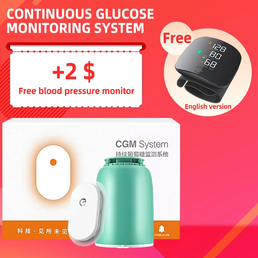 Датчик сибиониики Неинвазивный монитор мусора крови Система мониторинга глюкозы без крови 24 часа Cgm Официальная сибионика